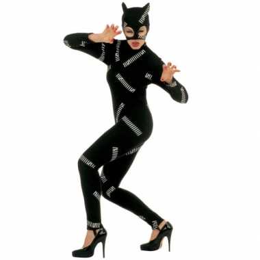 Katten morphsuit zwart morphsuit
