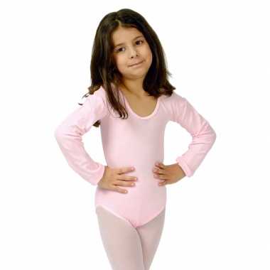 Lichtroze meisjes turnpak morphsuit