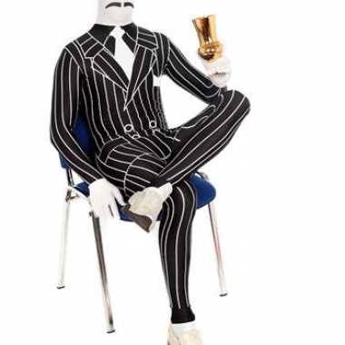 Second skin smoking krijtstreep morphsuit