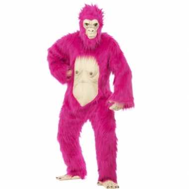 Roze gorilla morphsuit deluxe