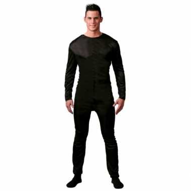Zwarte morphsuit mannen