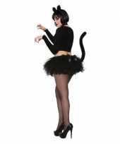 Katten morphsuit zwarte tutu